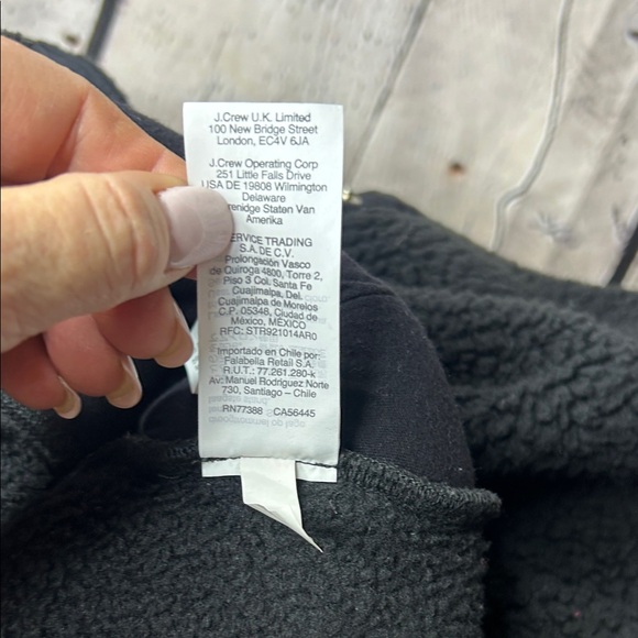 J.Crew women’s Sherpa snap pullover jacket size large - Picture 8 of 9